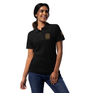 womens-pique-polo-shirt-black-front-2-65a85ac7402b9.png